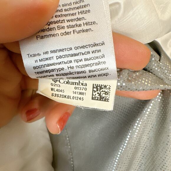 COLUMBIA White Kaleidaslope II Jacket Omni-Heat Insulated Thermal Coat | Small - Picture 13 of 15